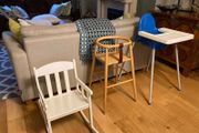 High chairs and rocking chair 20 euros each
