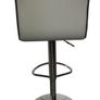 ALPHASON Colby Barstool -  adjustable High back faux leather, 360 Swivel - Grey Image 4