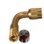 Gold 90 Degree Angle Air Tyre Valve Extension Adaptor For Motorcycle Image 3
