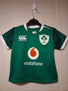Ireland Rugby Jersey.  Official Canterbury Jersey and Shorts Set. Boys Girls 12 Months / 1 Year. Collect In Dublin Or Receive Via Post.