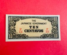 Japanese  Invasion  Money Philippines  10  Centavos    1942. ( Uncirculated )