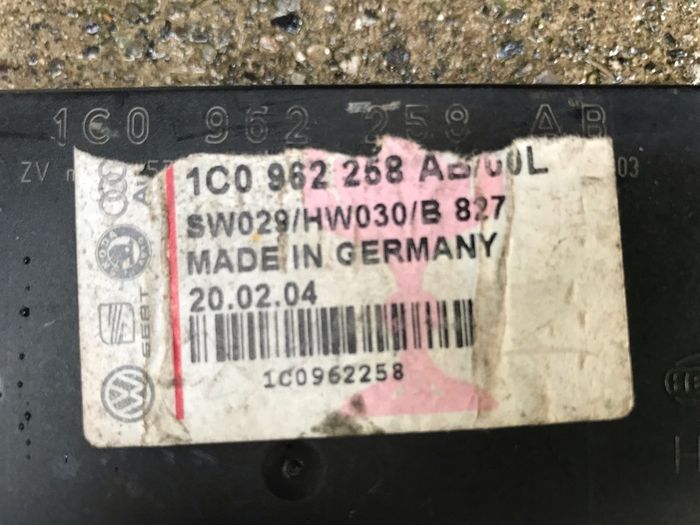 Volkswagen Comfort Control Unit