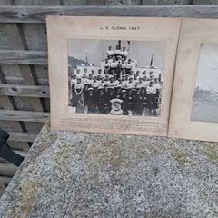 2 original pictures from irish navy ship Le Cliona