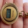 Vintage 70s LCD Digital Quartz Tassel Necklace Oval PENDANT Watch Image 4