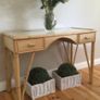 Beautiful Cane Console Table With 2 Drawers Image 2