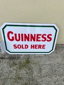 GUINNESS double sided sign