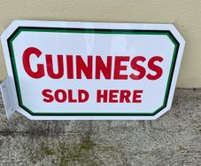 GUINNESS double sided sign