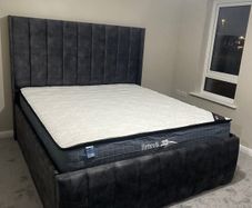 New Bed Frame Double Size Bed King Size Bed -Gaslift Bed-Ottoman Beds- 4ft Beds 4ft6 Bed 5ft Bed 6ft Bed Double Bed Small Double Bed King Bed Superking Bed Single Bed -Bed with Mattress Bed Frame