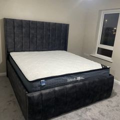 New Bed Frame Double Size Bed King Size Bed -Gaslift Bed-Ottoman Beds- 4ft Beds 4ft6 Bed 5ft Bed 6ft Bed Double Bed Small Double Bed King Bed Superking Bed Single Bed -Bed with Mattress Bed Frame