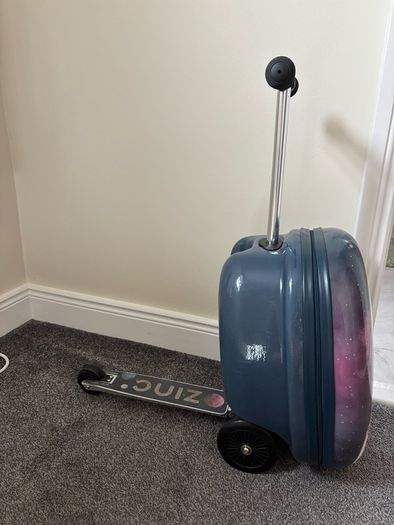 Kids scooter suitcase