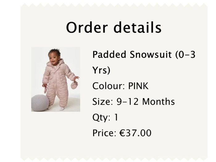 Baby pram suit onesie