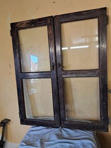 2 old pine doors