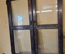 2 old pine doors