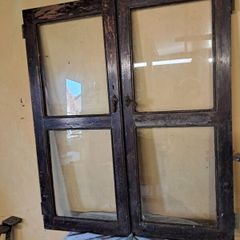 2 old pine doors