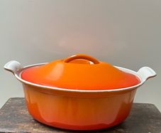 Vintage Cousance Le Creuset cast iron Dutch oven