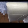 cream leather chairs Image 7