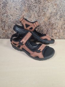 mens ECCO YUCATAN walking sandals brown leather shoes Size UK 10 EU 45