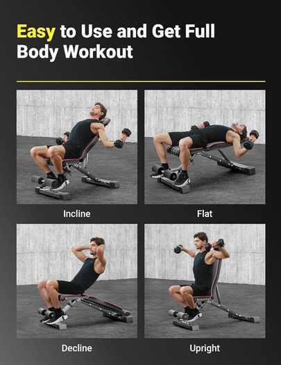 YOLEO Adjustable Weight Bench