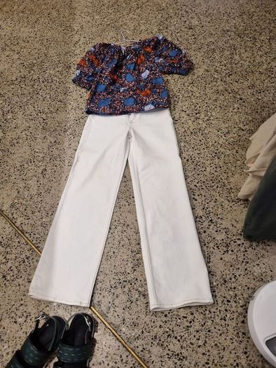 samsoe & samsoe new white jeans