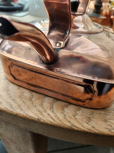Antique brass kettle