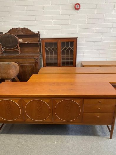 Nathan Circles Teak Sideboard