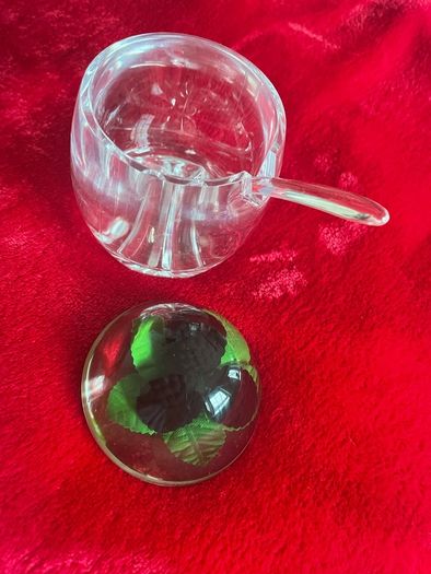 Crystal sugar bowl
