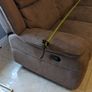 Suede leather Three seater Sofa. Image 4