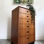 Vintage Retro Mid Century Teak Greaves & Thomas Chest of Drawers Image 3