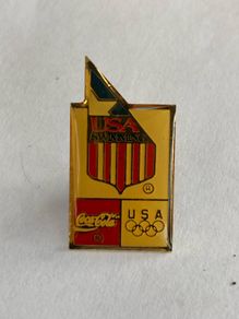 Coca Cola USA Swimming Team Olympic pin