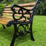 Vintage Cast Iron bench, fully restored. Image 2