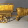 Horse with Cart Ornament Statue Figure Scuplture Image 2