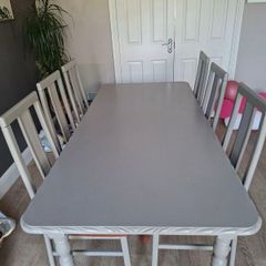 8 seater dining table and chairs