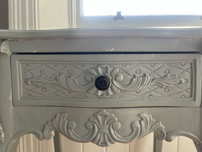Vintage-Style Ornate Bedside Locker