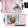YISENCE YS812 Underwater Camera, Waterproof, 10FT, 1080P Full HD, 30MP, 16X Digital Zoom, 32GB Memory Card, Anti-Shake, Pink Image 5