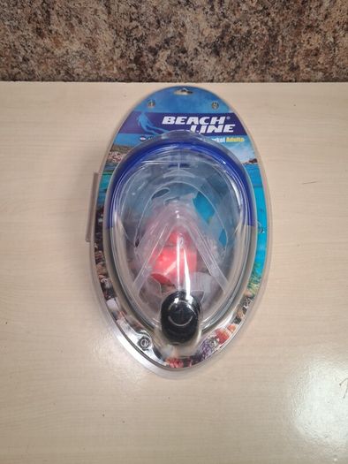 BEACH LINE snorkel full face mask breathing tube surface snorkelling Adult size BRAND NEW