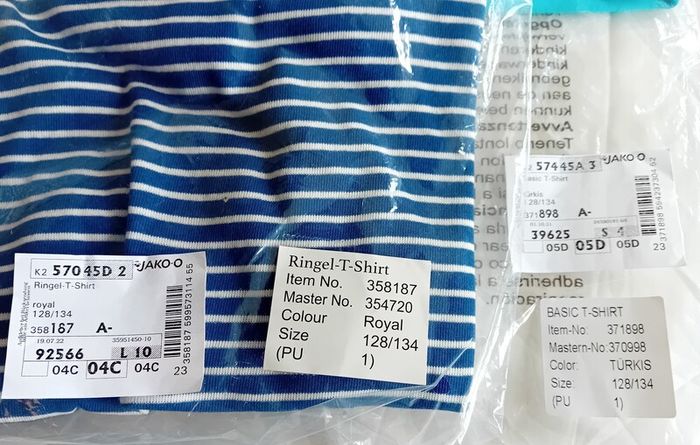 2 Jako-O T-shirts Size 8-9 BNWT