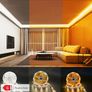 10m  999.74cm dimmable strip lights with white/natural white/warm white - Flexible, button control, adjustable brightness, easy installation, Image 2