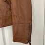 Promod Real Leather Jacket - Tan  - New with tags - Size 12 Image 3