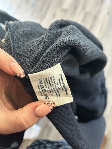 Jack Wills navy round neck printed jumper