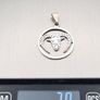 Mexican Ram Sterling Silver Pendant Image 8