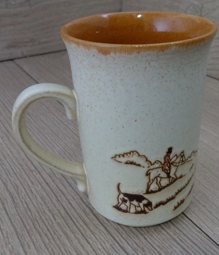 Hunting Scene Mug Horse and Hounds Hunt Vintage Ashdale Stoneware England