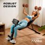 _Weight Bench Adjustable, All-in-One Durable Gym Bench for Full Body Workout, Weight Up to 350kg, Foldable Exercise Bench with 7 Back Positions, 7 Heights, Two Exercise Band, Upgrade Version Image 3