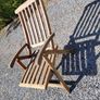 Teak Garden extending table and 6 reclining chairs Image 3