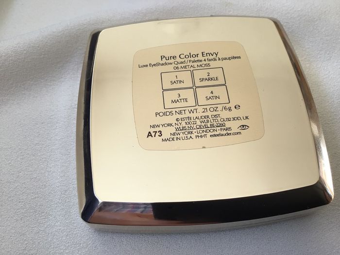 Brand New Estee Lauder Pure Color Envy Luxe Eyeshadow Quad Metal Moss