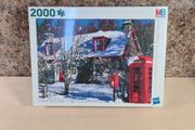 MB 2000 piece jigsaw christmas scene snow 2009