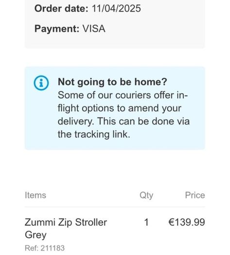 Zummi Zip Stroller