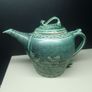 Rare Handmade Green Glazed Teapot Ireland Image 5