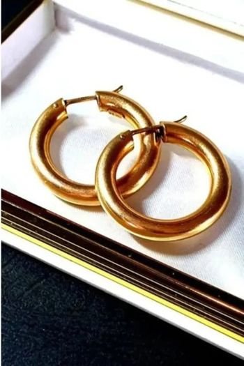 Vintage Chunky 9ct Gold Hoops