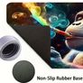 Large UV Reactive Gaming Mouse Pad Monkey Design Polyester Desk Mat Washable Rubber Base Free viewing Image 3