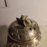 Vintage Tri Leg Incense Burner  Lidded Metal / Brass Chinese Marked   Old  Ceremonial/ Meditation  Clearing Energy/ Purification Ritual Image 2